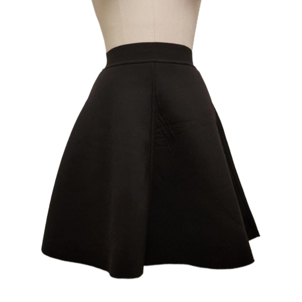 Izzue Black Neoprene Skirt Women's Size Small